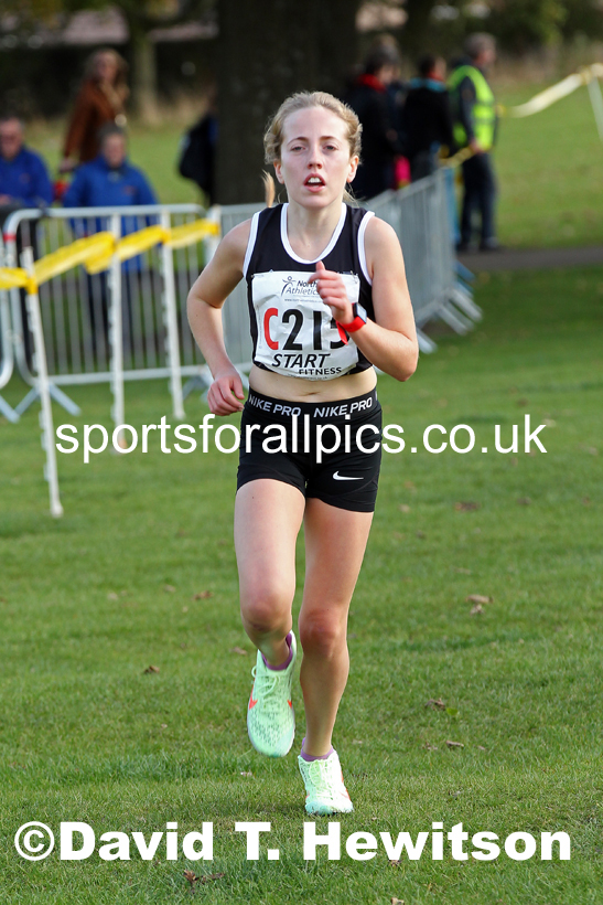 Womens under-17s Northern Cross Country Relays, Graves Park, Sheffield. Photo: David T. Hewitson/Sports for All Pics